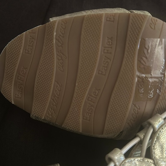 Metallic Gold Sandals by Easy Street - Picture 7 of 8